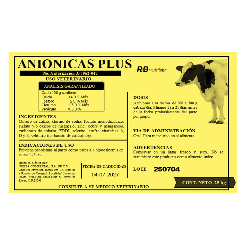 ANIONICAS PLUS